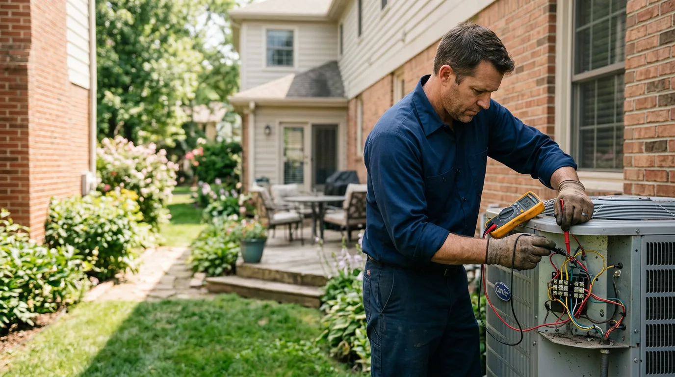 HVAC technician working near Macomb, MO